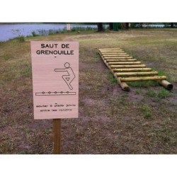 Sauts de grenouille pour parcours sportif