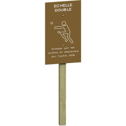 Echelle double pour parcours de santé - Loisirs Aménagements