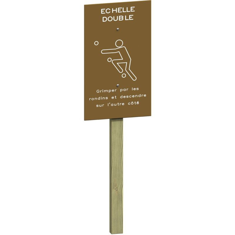 Echelle double pour parcours de santé - Loisirs Aménagements
