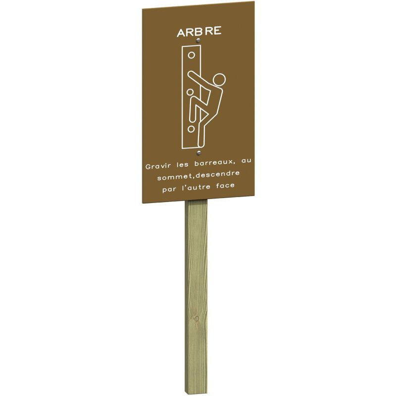 Arbre à grimper pour parcours de santé - Loisirs Aménagements