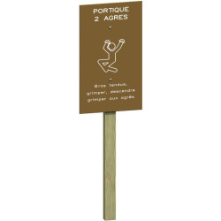 Portique 2 agrés pour parcours de santé - Loisirs Aménagements