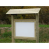Vitrine Turin d'affichage en bois avec toit