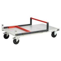 Chariot dossier repliable 100x60 cm plateau mélaminé 250kg - Fimm