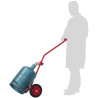 Diable porte bouteille de gaz ou poubelle 80 kg - Fimm