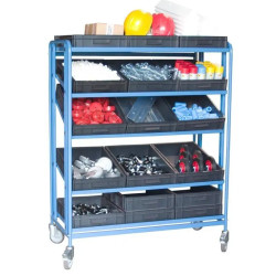 Servante modulaire avec plateaux tôle pour atelier 200 à 250 kg -Fimm