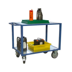 Servante établis en tôle zinguée Fimm avec 2 ou 3 plateaux 500 kg