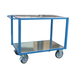Servante établis avec 2 ou 3 plateaux en tôle zinguée 500 kg - Fimm