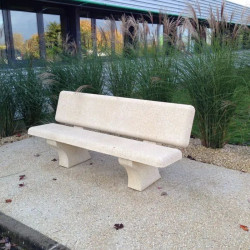 Banc public en béton - Détente