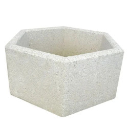 Jardiniere béton forme hexagonale - Canéjan