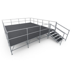Podium modulable réglable en hauteur de 60 cm à 118 cm - Event
