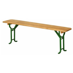 Lot de 2 bancs brasserie pliants 220x25 cm - Féria