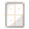 Vitrine murale d'intérieur avec porte battante - Nobo premium