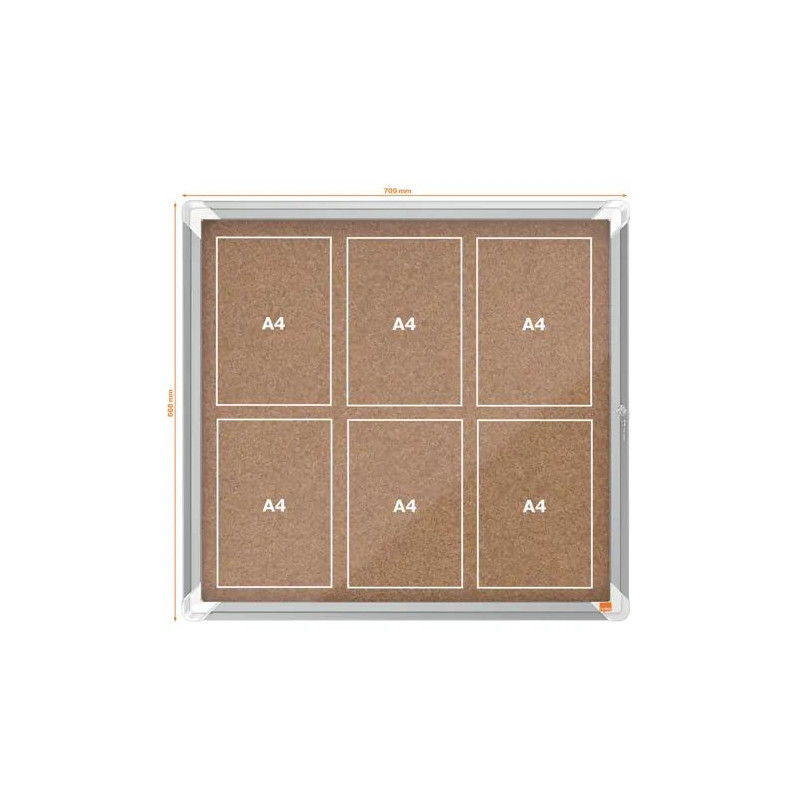 Vitrine murale d'extérieur avec porte battante - Nobo premium