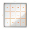Vitrine murale d'intérieur avec porte coulissante - Nobo premium