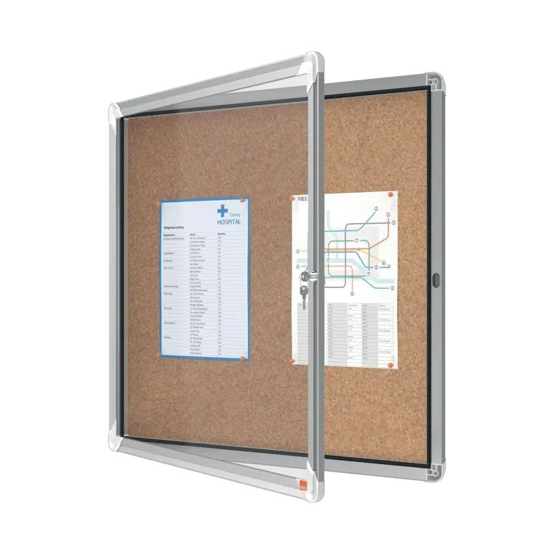Vitrine murale d'extérieur avec porte battante - Nobo premium