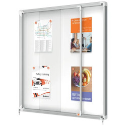 Vitrine murale d'intérieur avec porte coulissante - Nobo premium