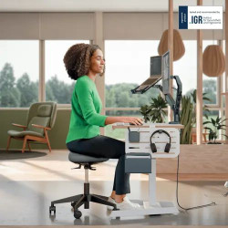Tabouret à roulette avec siège confort oscilliant