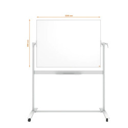 Tableau à roulette magnétique blanc