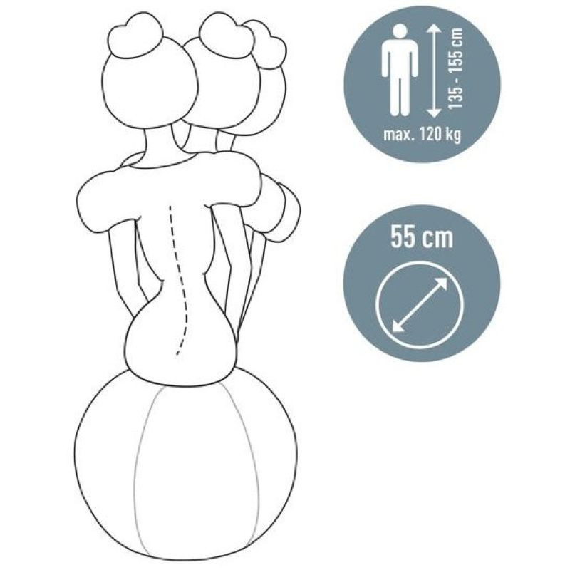 Ballon d'assise ergonomique et anti-basculement Leitz