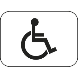 Panonceau installation aménagée pour handicapés M4n