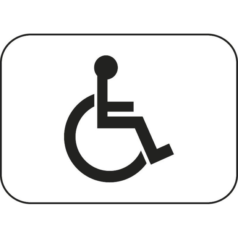 Panonceau installation aménagée pour handicapés M4n
