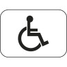 Panonceau installation aménagée pour handicapés M4n