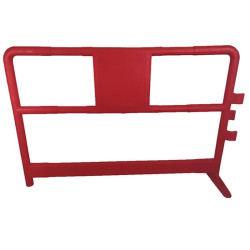 Lot de 10 barrières lestées de chantier