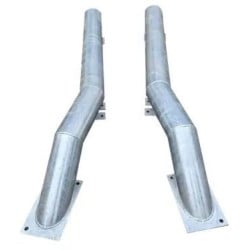 Lot de 2 guides roues en acier
