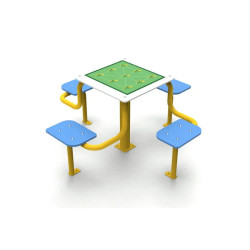 Table de jeux d'extérieur pour enfants échecs, petits chevaux, l'oie