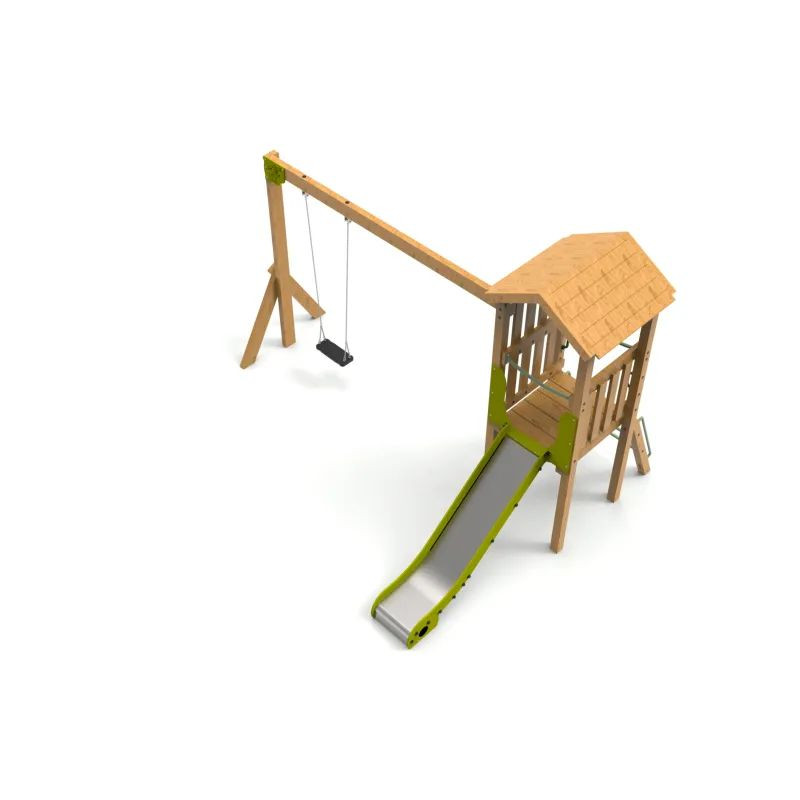 Aire de jeux bois Ruiloba