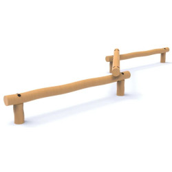 Jeu poutres d'équilibre en bois de Robinier