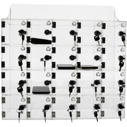 Casier transparent pour 20 téléphones portables