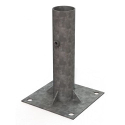 Fourreau à sceller ou sur platine D.60 mm, 80X40 mm, 80x80 mm