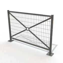 Barrière de ville grillagée - Pyla