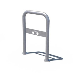 Appui vélo trombone avec picto cycle