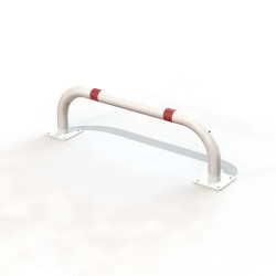 Arceau de protection de bordure blanc et rouge - Canéjan