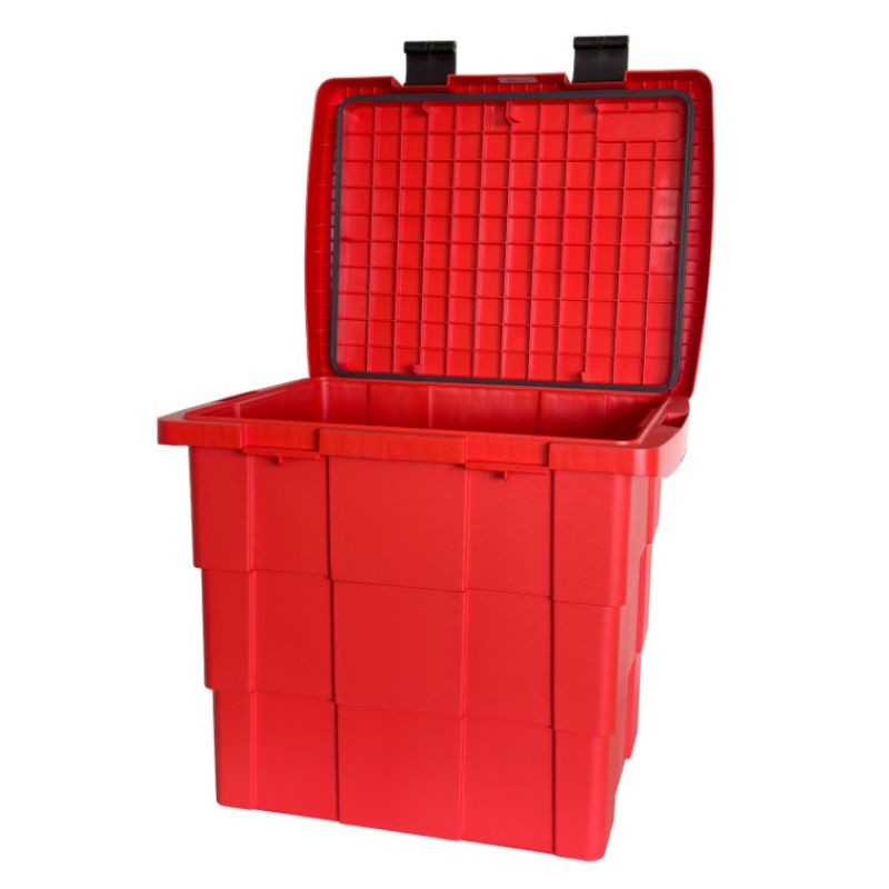 Cuve empilable à sable 108 L en plastique avec couvercle