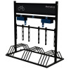 Rack 9 vélos électriques avec prises et boîtes de charge Schake