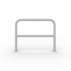 Arceau inox avec barre transversale Schake - Protection ou appui vélo