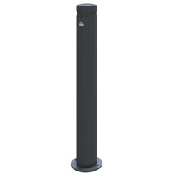 Borne aluminium anti stationnement D.120 fixe ou amovible