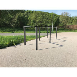 Arceau d'appui pour vélos en acier plat 50 x 12 mm