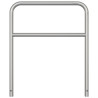 Arceau inox avec barre transversale Schake - Protection ou appui vélo