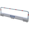 Barrière de sécurité en béton avec arceau de protection en acier