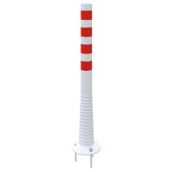 Poteau flexible Schake de délimitation D.80 mm rouge et blanc