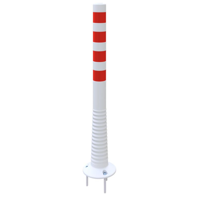 Poteau flexible Schake de délimitation D.80 mm rouge et blanc