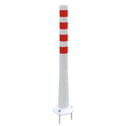 Poteau flexible Schake de délimitation D.80 mm rouge et blanc
