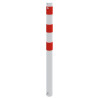 Poteau de dissuasion Schake rouge et blanc D.60, D.89, D.108 mm