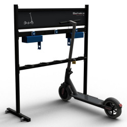 Rack 5 trottinettes électriques avec prises de courant Schake
