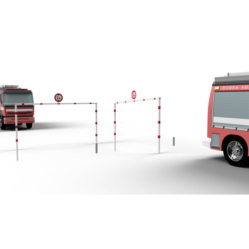Portique de parking pivotant