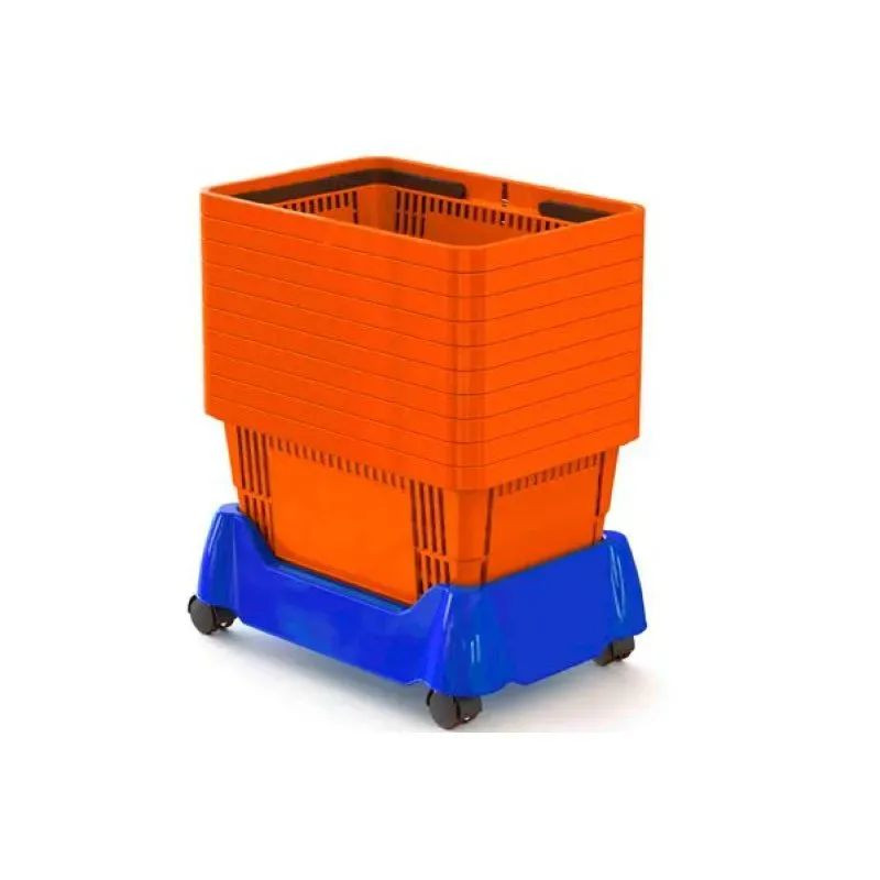 Support à roulettes pour panier magasin 22 Let 28 L